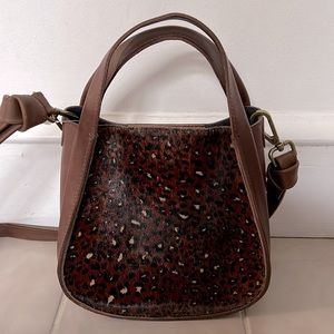 Madewell animal print bag NWT